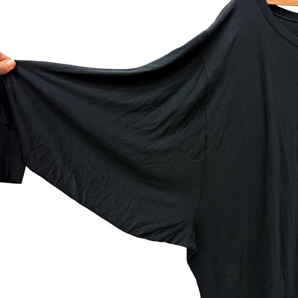 Free People Beach Black Dolman Sleeve Maxi Dress OB1015694 Womens XL Cotton - Picture 6 of 8